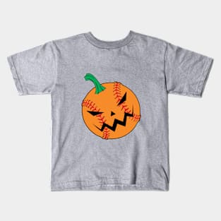 A Pumpkin Baseball Kids T-Shirt